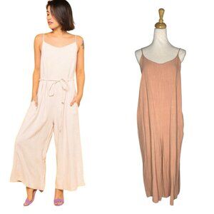 With Love P Cill Linen Blend Jumpsuit
